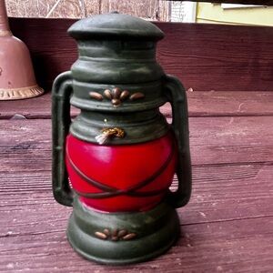 Vintage Style Green and Red Lantern bell